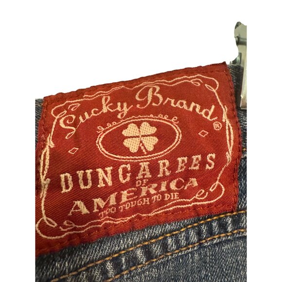 Lucky Brand Dungarees Womens Size 8 Mid Rise Flare Denim Jeans Blue - Picture 3 of 5